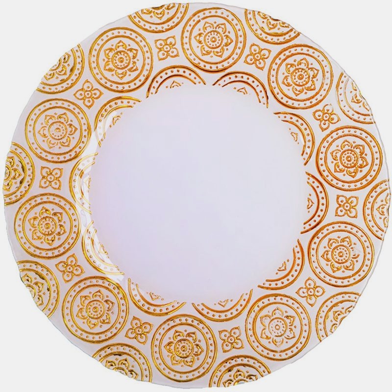 glass charger plate 1 Wholesale glass charger plate PZ-051 product photo